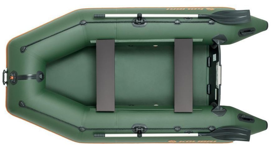 Bateau pneumatique &agrave; moteur vert Kolibri KM-300 (Kolibri KM-300), sans plancher Kolibri KM-300 green фото