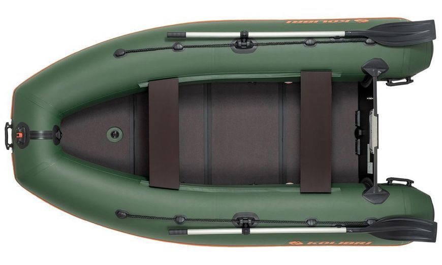 Kolibri KM-280DL (Kolibri KM-280DL) bateau pneumatique &agrave; quille &agrave; moteur vert avec plancher pliable Kolibri KM-280DL green фото