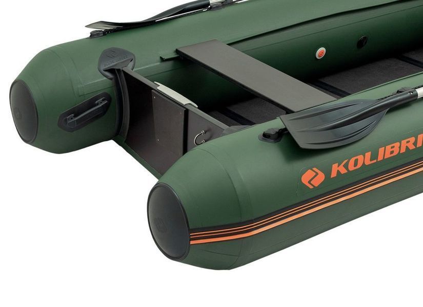 Kolibri KM-330DL (Kolibri KM-330DL) bateau pneumatique &agrave; quille &agrave; moteur vert avec plancher pliable Kolibri KM-330DL green фото