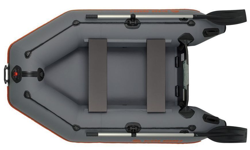 Kolibri KM-245 (Kolibri KM-245) bateau pneumatique &agrave; moteur gris fonc&eacute; + tapis &agrave; lattes Kolibri KM-245 dark gray коврик фото