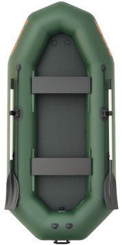 Bateau &agrave; rames gonflable vert Kolibri K-290T avec pont gonflable Kolibri K-290T green Air-Deck фото