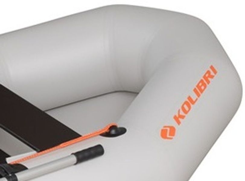 Bateau &agrave; rames gonflable gris clair Kolibri K-290T avec lattes repliables Kolibri K-290T light gray книжка фото