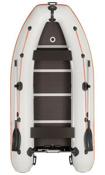 Bateau pneumatique &agrave; quille &agrave; moteur Kolibri KM-330DSL (Kolibri KM-330DSL) gris clair avec plancher en contreplaqu&eacute; Kolibri KM-330DSL light gray фото