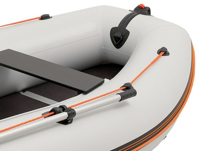 Bateau pneumatique &agrave; quille &agrave; moteur Kolibri KM-330DSL (Kolibri KM-330DSL) gris clair avec plancher en contreplaqu&eacute; Kolibri KM-330DSL light gray фото