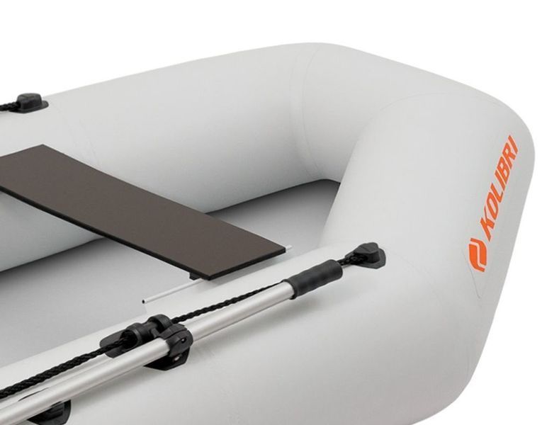 Kolibri K-220T (bateau &agrave; rames gonflable gris clair + matelas &agrave; lattes) Kolibri K-220T light gray коврик фото