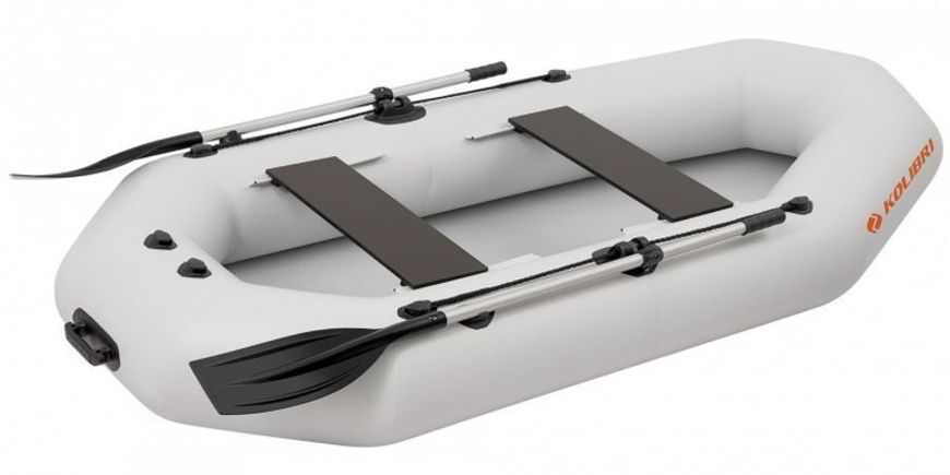 Kolibri K-250T (bateau &agrave; rames gonflable gris clair + Air-Deck) Kolibri K-250T light gray Air-Deck фото